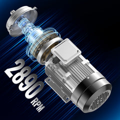 2.2KW Electric Motor 2890 rpm, AC 400V 4.7A, 90L, B3 Frame, Air Compressor Motor 3-Phase, 24mm Keyed Shaft, CW/CCW Rotation for Agricultural Machinery and General Equipment