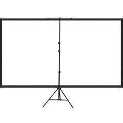 Tripod Projector Screen with Stand 60 inch 16:9 4K HD Projection Screen Stand Wrinkle-Free Height Adjustable Portable Screen for Projector Indoor & Outdoor for Movie, Home Cinema, Gaming, Office