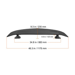 Universal Rear Spoiler 46.3'' GT Style Trunk Wing for Sedans and Coupes