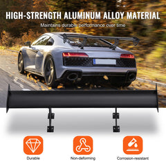 Universal Rear Spoiler GT Style Adjustable Trunk Wing Car Racing 43.3''