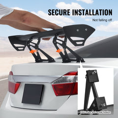 Universal Rear Spoiler GT Style Adjustable Trunk Wing Car Racing 43.3''