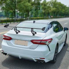 GT Wing Car Spoiler, 43.3 inch Universal Spoiler with Single Deck, Adjustable Lightweight Aluminum, Car Rear Spoiler Wing, Racing Spoiler BGW/JDM Drift Black