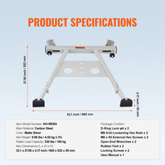 Ladder Stabilizer, Adjustable Feet Extension Ladder Standoff, Heavy Duty Wall Ladder Accessories for Roof Gutter, Easy to Use & Wide Adaptability & Anti-slip Rubber Feet, 330 lbs Weight Rating