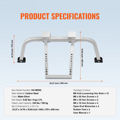 Ladder Stabilizer with Wing Span Heavy Duty Steel Roof Hook Stabilizer