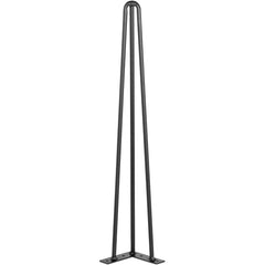 Hairpin Table Legs 24 inch Black Set of 4 Desk Legs Each 220lbs Capacity Hairpin Desk Legs 3 Rods for Bench Desk Dining End Table Chairs Carbon Steel DIY Table Legs Heavy Duty Furniture Legs