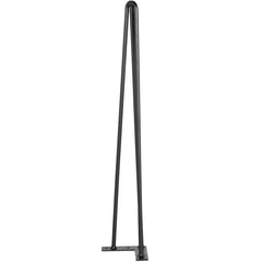 Hairpin Table Legs 24 inch Black Set of 4 Desk Legs Each 220lbs Capacity Hairpin Desk Legs 3 Rods for Bench Desk Dining End Table Chairs Carbon Steel DIY Table Legs Heavy Duty Furniture Legs