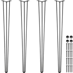 Hairpin Table Legs 40 inch, Set of 4 DIY Desk Table Legs 3 Rods Heavy Duty