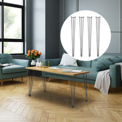 Hairpin Table Legs 40 inch, Set of 4 DIY Desk Table Legs 3 Rods Heavy Duty