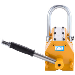 Permanent Magnetic Lifter, 1000 kg Pulling Capacity, Heavy Duty N42 Neodymium Lifting Magnet with Release Handle and Steel Hook, Used in Shop Crane and Hoist, for Lifting Plate Steel, Board