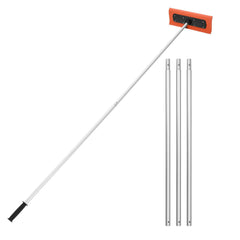 Snow Roof Rake, 45cm Foam Blade, 2.25-5.62 m Adjustable Roof Snow Scraper, Extension Tubes & Non-Slip Handle, Lightweight Snows Removal Tool for House Leaves Debris Clearing