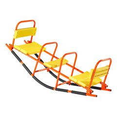 Kids Seesaw 90 kg Capacity Metal Rocking Teeter Totter with Handles