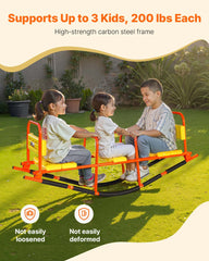 Kids Seesaw 90 kg Capacity Metal Rocking Teeter Totter with Handles