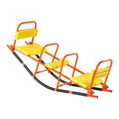 Kids Seesaw 90 kg Capacity Metal Rocking Teeter Totter with Handles