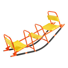 Kids Seesaw 90 kg Capacity Metal Rocking Teeter Totter with Handles