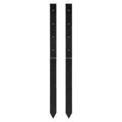 Fence Post Anchor Repair Kit, 2 Pack Inner Diameter 5 x5 cm Heavy Duty Steel Fence Post Support Stakes, Anchor Ground Spike for Repair Tilted, Broken Wood Fence Post