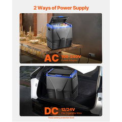 Portable Car Refrigerator Freezer Compressor 35L Single Zone for Car Home