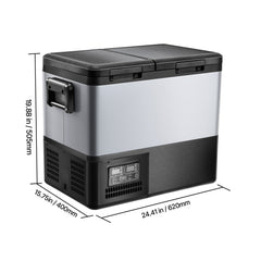 Portable Car Refrigerator Freezer Compressor 45L Dual Zone for Car Home