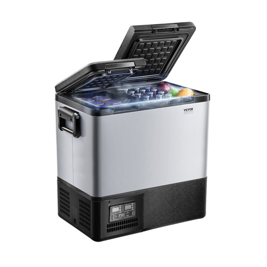Portable Car Refrigerator Freezer Compressor 55L Dual Zone for Car Home