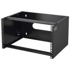 6U Wall Mount Network Rack, 14 in/355.6 mm Depth, 50 lbs/22.68 kg Max Weight Capacity Wall Mount Server Rack with Cage Nuts, 19"/482.6 mm for Shallow Server IT Equipment and Network Switches