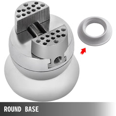 Ball Vise, 3" Engraving Setting Tool, 360° Rotation Engraving Block Vise, 30 PCS Attachment Jewelry Engraving Block Tools Standard Block for Gemstone Inlay and Small-Scale Engraving