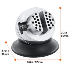Ball Vise, 3" Engraving Setting Tool, 360° Rotation Engraving Block Vise, 30 PCS Attachment Jewelry Engraving Block Tools Standard Block for Gemstone Inlay and Small-Scale Engraving