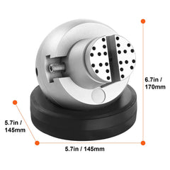 Ball Vise, 5" Engraving Setting Tool, 360° Rotation Engraving Block Vise, 35 PCS Attachment Jewelry Engraving Block Tools Standard Block for Gemstone Inlay and Small-Scale Engraving