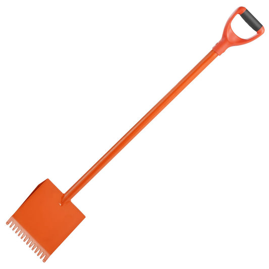 Shingle Shovel 1 Pack, D-Grip Handle Shingle Roof Ripper, High Hardness 45# Steel & Lightweight Easy Tearing Off Roofing & Nails Tool, ideal for Commercial and Residential Use,Orange