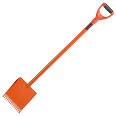 Shingle Shovel 1 Pack, D-Grip Handle Shingle Roof Ripper, High Hardness 45# Steel & Lightweight Easy Tearing Off Roofing & Nails Tool, ideal for Commercial and Residential Use,Orange