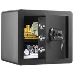 Safe 1.2 Cubic Feet Home Safe Steel for Cash Gold 15.8x11.8x13.8 inch