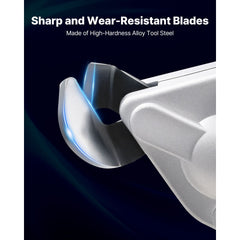 Metal Shear, Sheet Metal Cutter Cordless with 360-Degree Pivoting Head, Double Blades, 25000 RPM Speed, Cuts 18 GA Galvanized Steel, 20 GA Stainless Steel, Aluminum Plate, Plastic, Cardboard