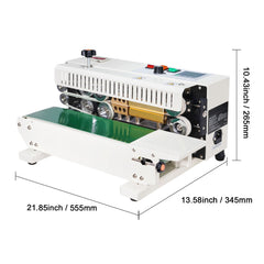 Continuous Bag Band Sealing Machine Horizontal Band Sealer Count Function