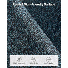 Front Door Mat, 1829 x 1219 mm Commercial Floor Mat for Indoor and Outdoor, Industrial Entrance Carpet with PVC Backing, Heavy Duty Washable Entry Rug for Hallway, Balcony, Garage, Slate Blue