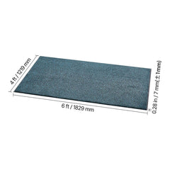 Front Door Mat, 1829 x 1219 mm Commercial Floor Mat for Indoor and Outdoor, Industrial Entrance Carpet with PVC Backing, Heavy Duty Washable Entry Rug for Hallway, Balcony, Garage, Slate Blue