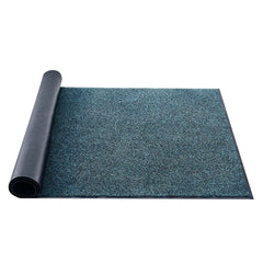 Front Door Mat, 1829 x 1219 mm Commercial Floor Mat for Indoor and Outdoor, Industrial Entrance Carpet with PVC Backing, Heavy Duty Washable Entry Rug for Hallway, Balcony, Garage, Slate Blue