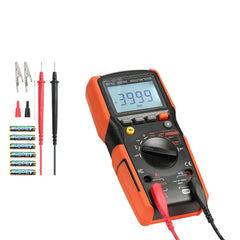 Digital Multimeter, 4000-Count TRMS Voltmeter Ohmmeter, 1000V AC/DC Voltage Tester with Switchable Auto/Manual Range for Voltage, Resistance, and Continuity Measurment