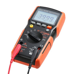 Digital Multimeter, 4000-Count TRMS Voltmeter Ohmmeter, 1000V AC/DC Voltage Tester with Switchable Auto/Manual Range for Voltage, Resistance, and Continuity Measurment