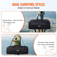Telescope Case, 770 mm, Telescope Storage Bag with Fixed Buckles, Multi-Pocket and Detachable Divider, Shock-Absorbent Telescope Carrying Case for Optical Tube & Tripod, Counterweight Pocket