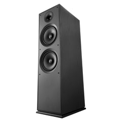 Floorstanding Speaker, 2-Way, Floor-Standing Tower Speaker with 25.4 mm Tweeter, Dual 203.2 mm Woofers, 600W Peak, 50Hz–20kHz Frequency Response, Durable MDF Enclosure, for Home Audio, Single