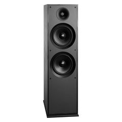 Floorstanding Speaker, 2-Way, Floor-Standing Tower Speaker with 25.4 mm Tweeter, Dual 203.2 mm Woofers, 600W Peak, 50Hz–20kHz Frequency Response, Durable MDF Enclosure, for Home Audio, Single