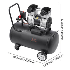 Air Compressor Compact Portable Oil Free Compressor 60L 90 PSI