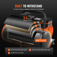 Air Compressor Compact Portable Oil Free Compressor 8L 8bar