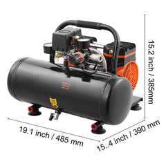 Air Compressor Compact Portable Oil Free Compressor 8L 8bar