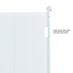 Retractable Baby Gate, 34.2" Tall Mesh Baby Gate, Extends up to 76.8" Wide Retractable Gate for Kids or Pets, Retractable Dog Gates for Indoor Stairs, Doorways, Hallways, Playrooms, White