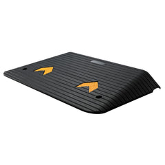 Upgraded Rubber Threshold Ramp, 8.9 cm Rise Door Ramp with 1 Channel, Natural Rubber Car Ramp with Non-Slip Textured Surface, 15 tons Load Capacity Curb Ramp for Wheelchair and Scooter