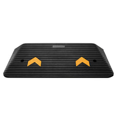 Upgraded Rubber Threshold Ramp, 7.6 cm Rise Door Ramp with 1 Channel, Natural Rubber Car Ramp with Non-Slip Textured Surface, 150 tons Load Capacity Curb Ramp for Wheelchair and Scooter
