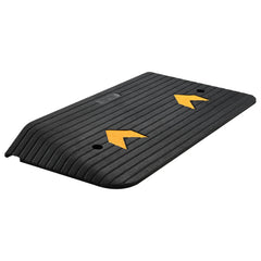 Upgraded Rubber Threshold Ramp, 7.6 cm Rise Door Ramp with 1 Channel, Natural Rubber Car Ramp with Non-Slip Textured Surface, 150 tons Load Capacity Curb Ramp for Wheelchair and Scooter
