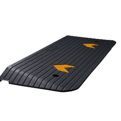 Rubber Threshold Ramp, 5 cm Rise Threshold Ramp Doorway, Recycled Rubber Power Threshold Ramp Rated 15 tons Load Capacity, Non-Slip Surface Rubber Solid Threshold Ramp for Wheelchair and Scooter