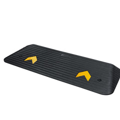 Rubber Threshold Ramp, 5 cm Rise Threshold Ramp Doorway, Recycled Rubber Power Threshold Ramp Rated 15 tons Load Capacity, Non-Slip Surface Rubber Solid Threshold Ramp for Wheelchair and Scooter