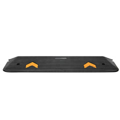 Upgraded Rubber Threshold Ramp, 2.5 cm Rise Wheelchair Ramp Doorway, Natural Curb Ramp Rated 15 tons Load Capacity, Non-Slip Textured Surface Rubber Curb Ramp for Wheelchair and Scooter