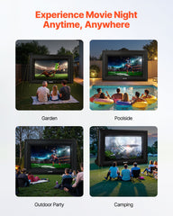 14 ft Inflatable Movie Screen 16:9 600D Movie Projector with Portable Bag